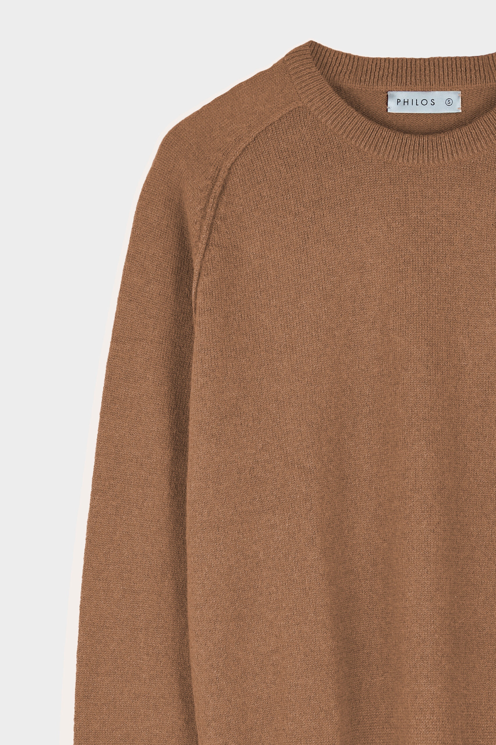 sweater ceibo camel detalle