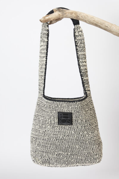 Mini bolsa Chilco off white / negro
