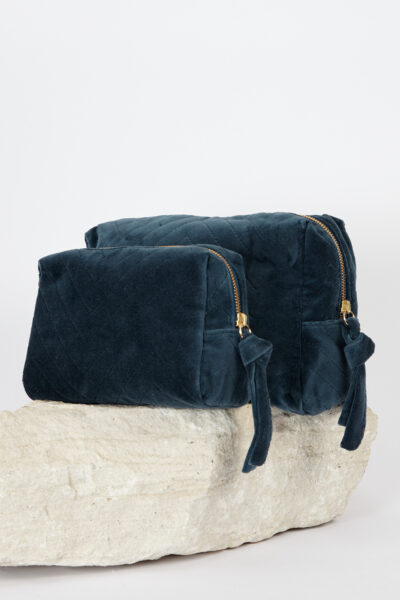 Pouch Capuchina azul petróleo